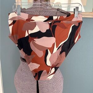 Antonio Melani Abstract Floral High-Waisted Bikini Bottom
